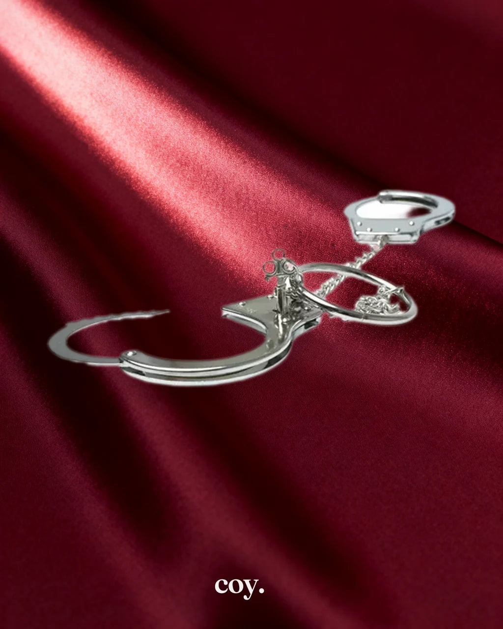 Sex & Mischief Ring Metal Handcuffs — Coy