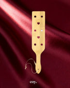 Leather Play Panda This Bamboo Paddle — Gold — Coy