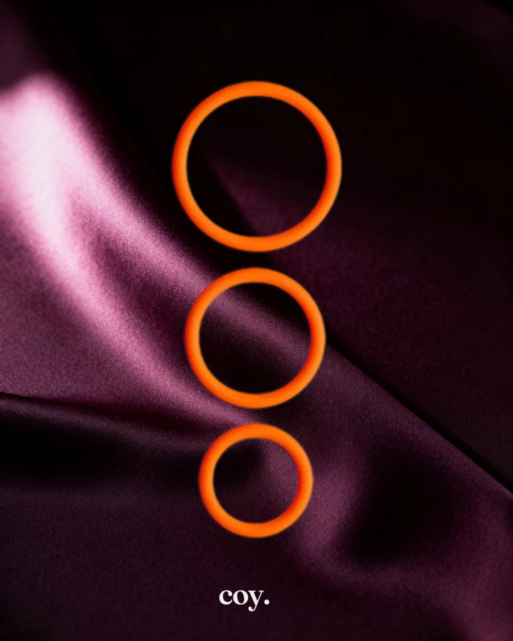 Share Satisfaction Stamina C-Ring Set — Orange — Coy