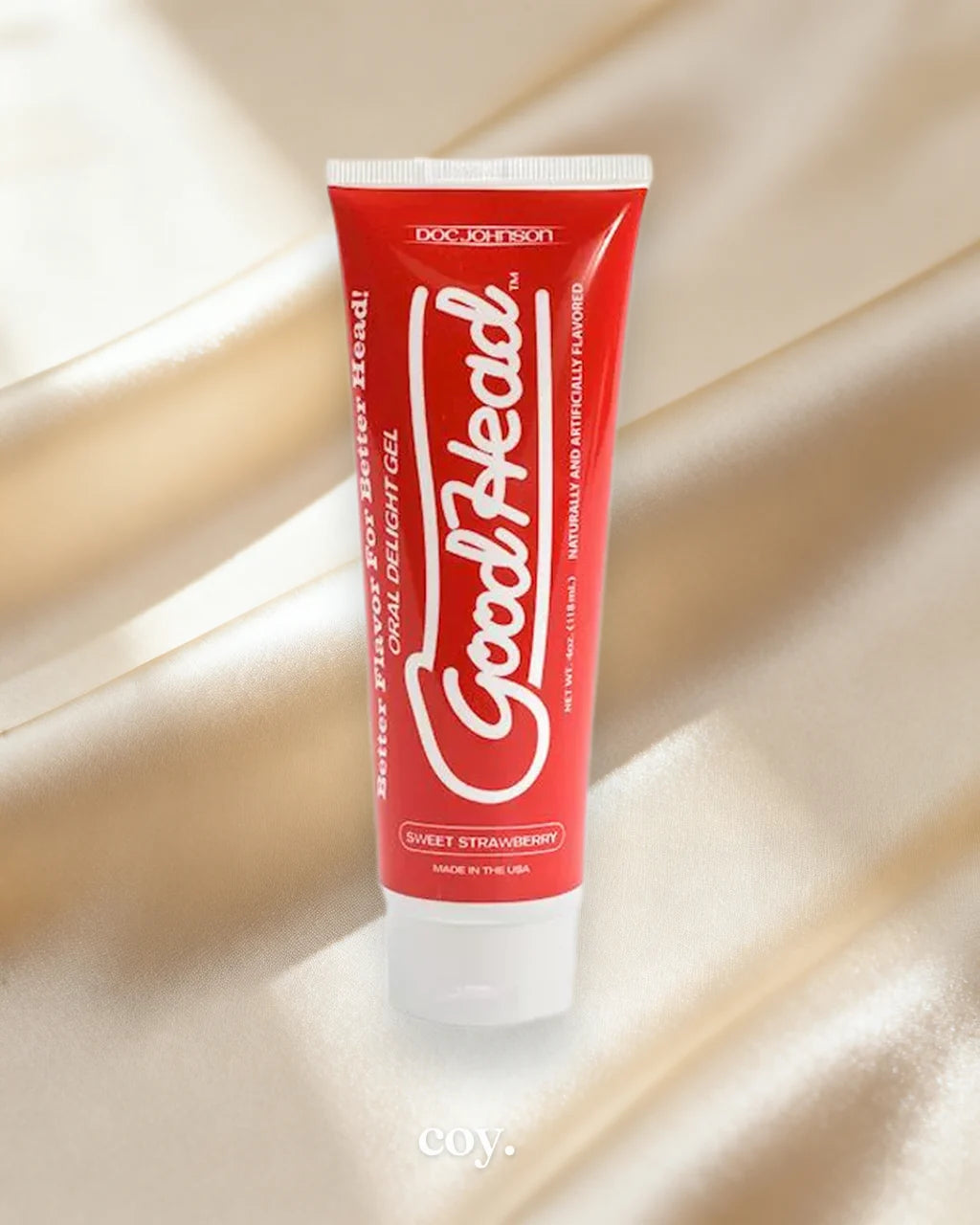 Goodhead Oral Delight Gel 4 Oz — Strawberry — Coy