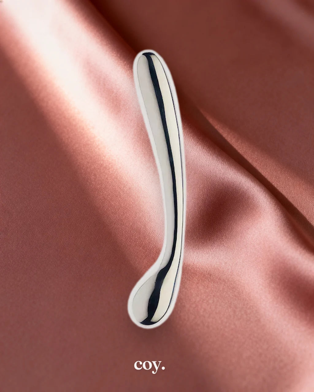 Share Satisfaction Kink Range Stainless Steel G-Spot Wand — Silver — Coy