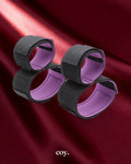 Leather Play Wrist to Thigh Restraint — Black — Coy