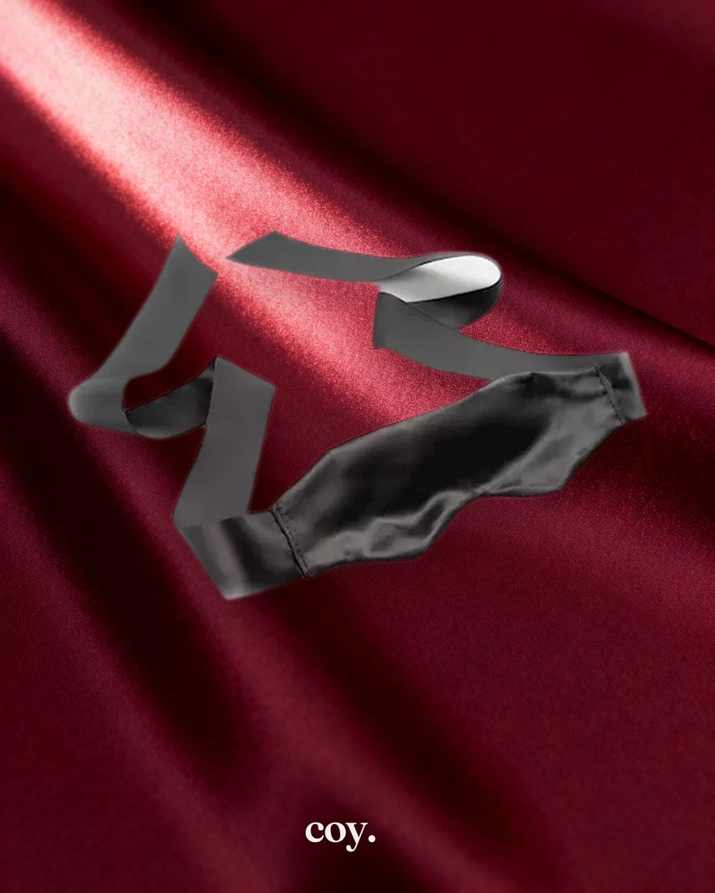 Fetish Fantasy Limited Edition Satin Blindfold 8.3 Inch — Black — Coy