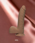 Doc Johnson The Ultraskyn Realistic Slim Dildo with Balls 7 Inch — Tan — Coy