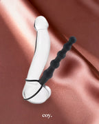 Silicone Love Rider Beaded Dual Penetrator — Coy