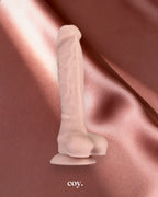 Share Satisfaction Nood Memory Flesh Silicone Realistic Dildo 6.9 Inch — Coy