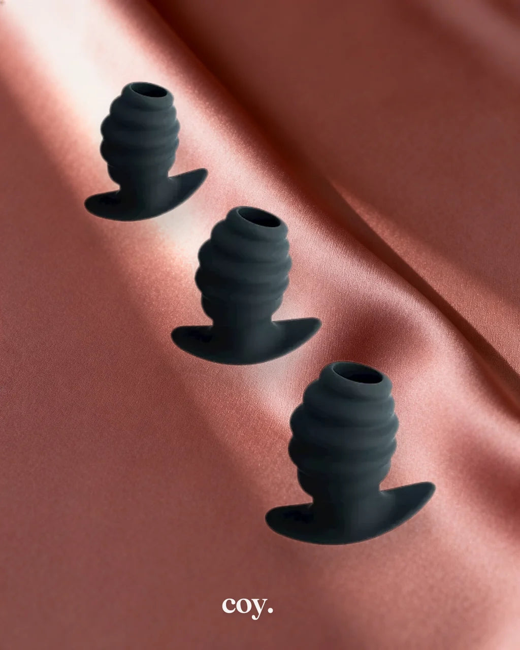 KinKi Hollow Ribbed Anal Training Kit — Coy