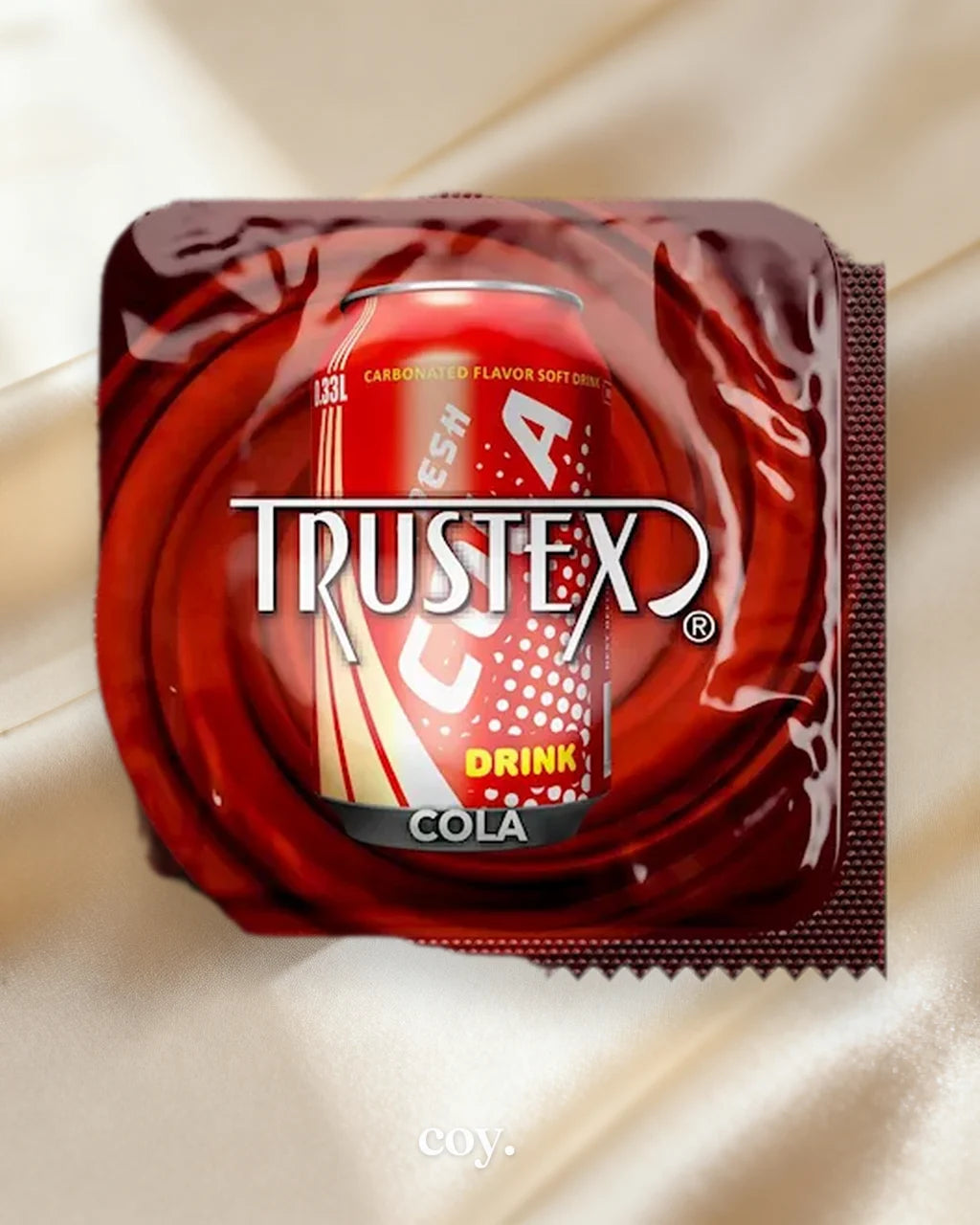 Trustex Cola Flavored Condoms — Coy