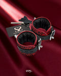 Share Satisfaction Bound X Leopard Print Hair-On Leather Cuffs — Coy