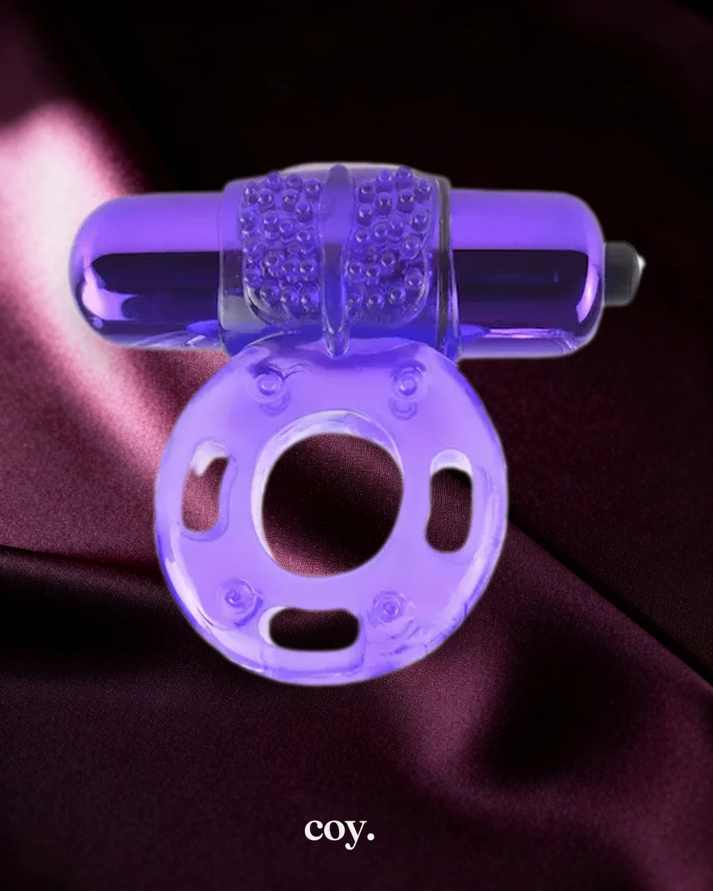 Fantasy C-Ringz Vibrating Super Cock Ring — Purple — Coy