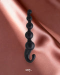 Vibe Therapy Bubble Gum Anal Beads 6.5 Inch — Black — Coy