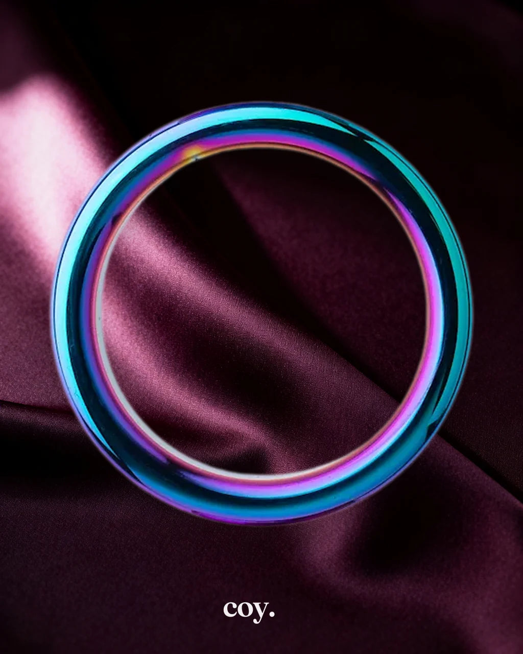Share Satisfaction Kink Range Iridescent Penis Head Cock Ring 41 MM — Coy
