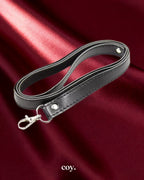 Leather Play Leash — Black — Coy