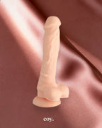 Share Satisfaction Nood Realistic Silicone Dildo 6.9 Inch — Coy