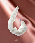 Share Satisfaction Kink Range Tail Butt Plug 2.9 Inch — White — Coy