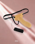 Size Matters Erection Assist Hollow Strap-On Vibe — Coy