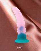 Share Satisfaction Nood Colours Glitter Rippled Cup Dildo 6.1 Inch — Coy