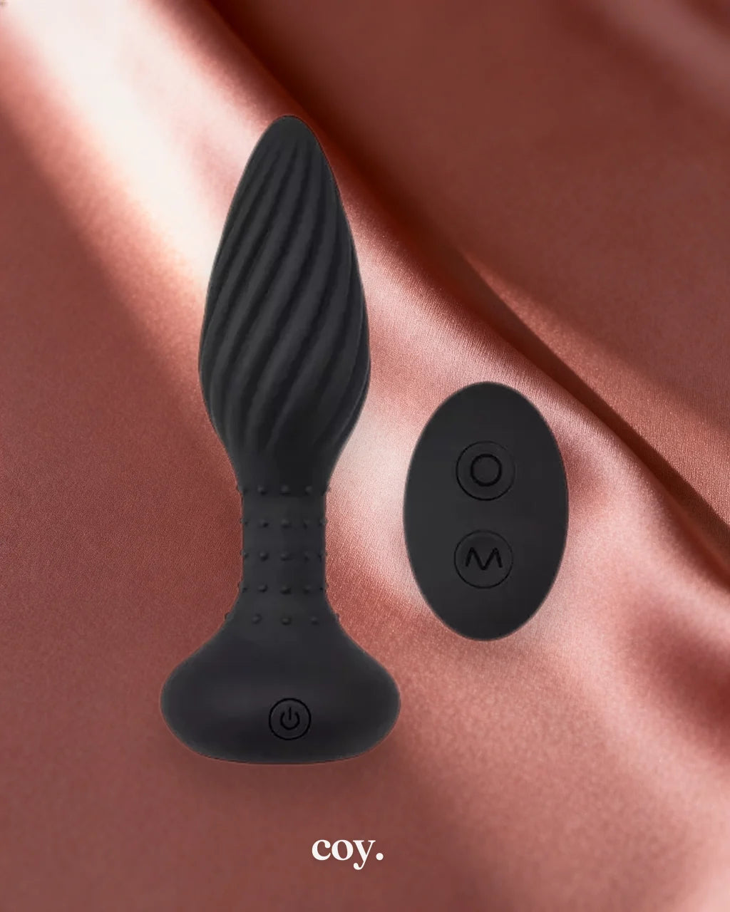 Aeystheter Collection Remote Controlled Frisky Plug 6 Inch — Black — Coy
