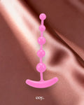 Seven Creations Pure Anal Bead Chain 7 Inch — Pink — Coy