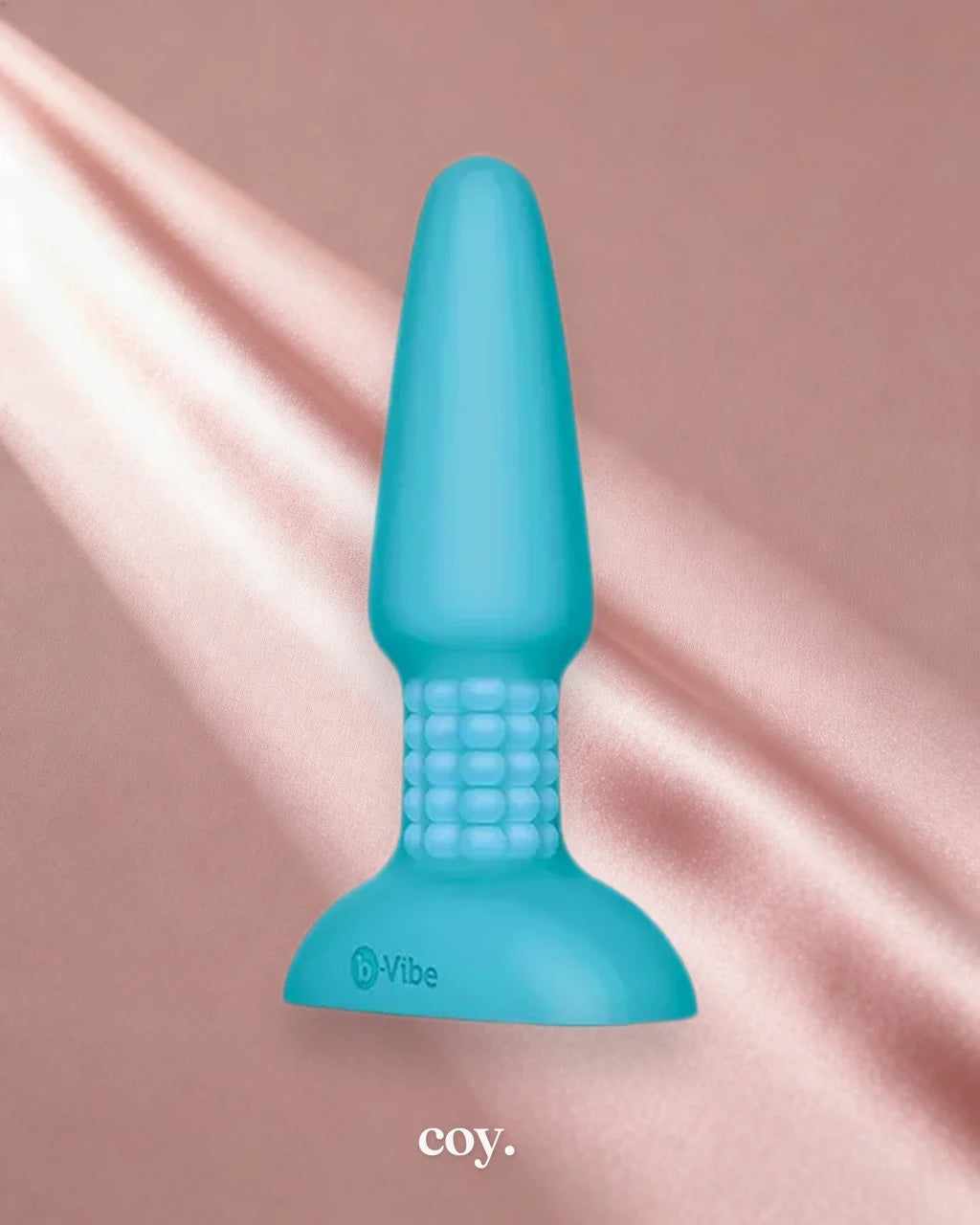 B-Vibe USB Rechargeable Rimming Plug 5.8 Inch — Teal — Coy
