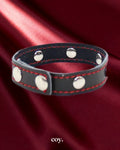 Leather Cock Ring — Black — Coy