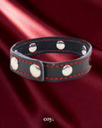 Leather Cock Ring — Black — Coy