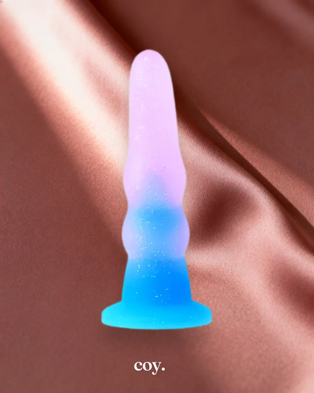 Share Satisfaction Nood Colours Glitter Rippled Cup Dildo 6.1 Inch — Coy