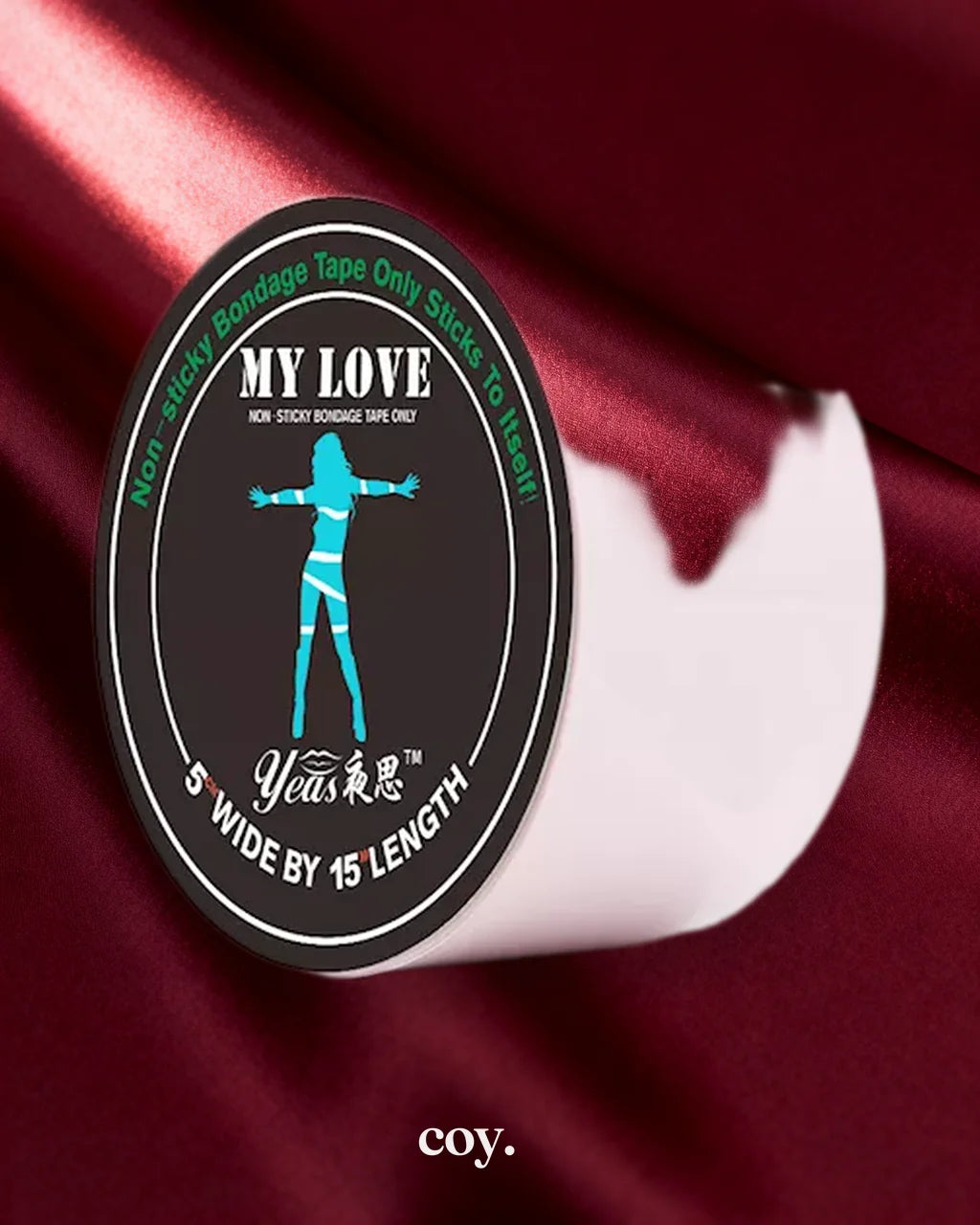 Leather Play Sexual Desire Bondage Tape — Pink — Coy