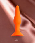 Share Satisfaction Large Silicone Butt Plug Large — Orange — Coy