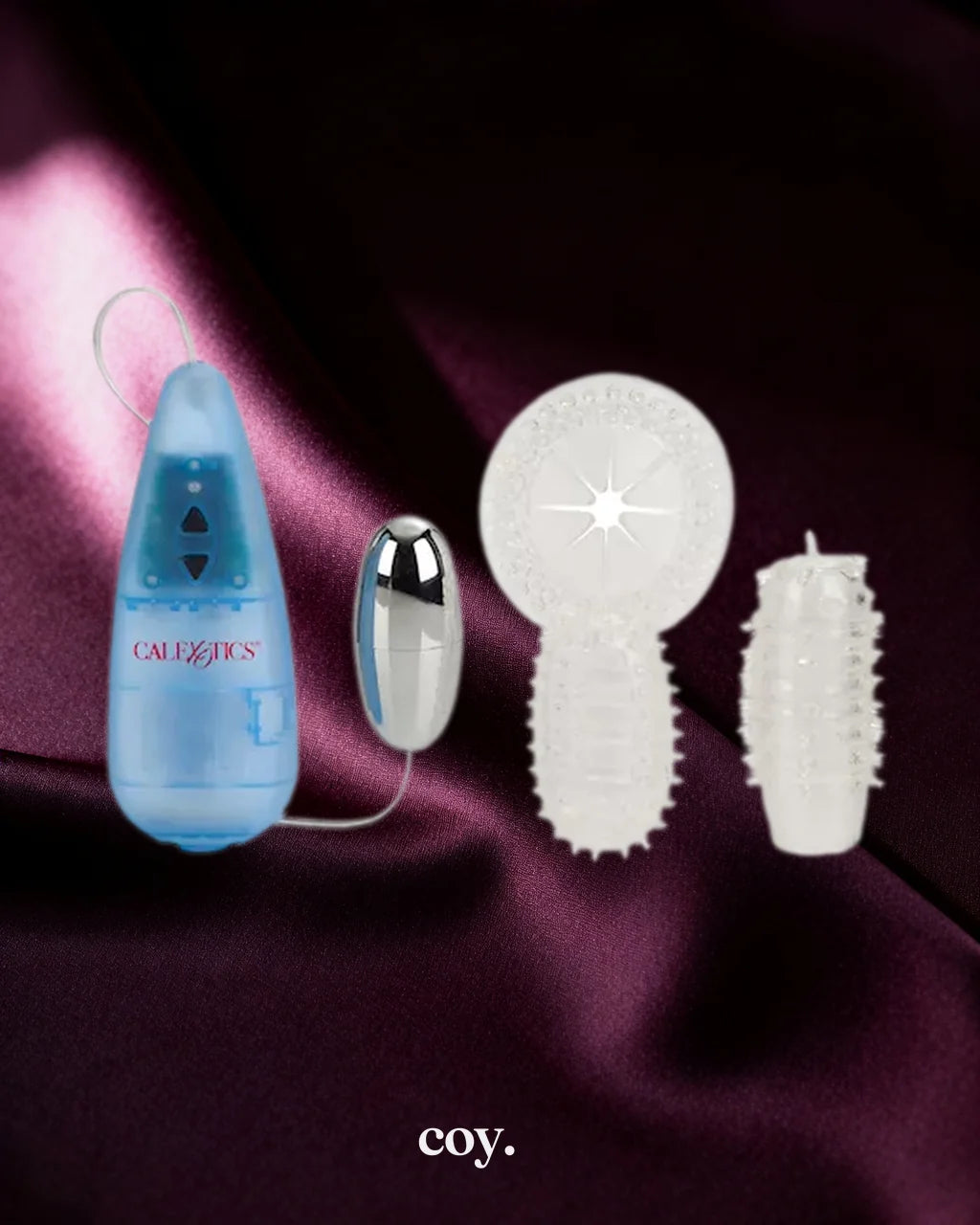 CalExotics Elite 5x 5 Function Vibro-Ring Plus Tickler — Coy